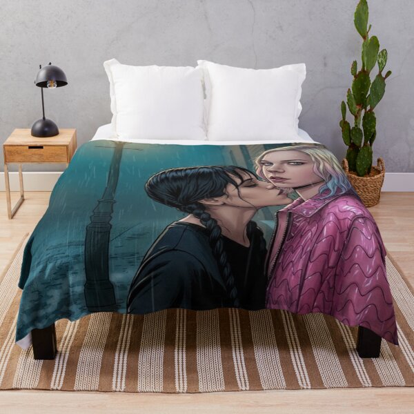 Item preview, Love Wildly EnidWednesday Actress Thai GL LGBTQ+ Cartoon Decor Comic Wall Art Print Poster Shirt Clock Blanket KDrama designed and sold by Mind Space.