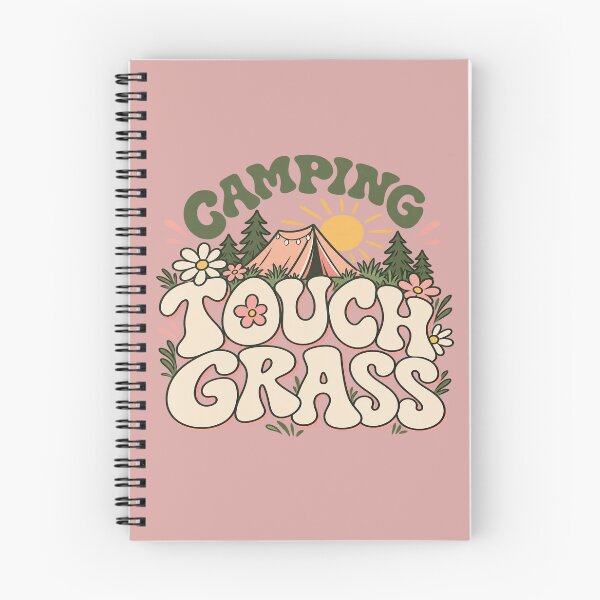 Item preview, Camping Touch Grass Retro Groovy Cute Outdoor Girls designed and sold by American Spirit.