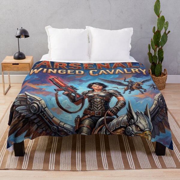 Item preview, Arsenal Winged Cavalry Sci Fi Fantasy Fine Art Tribute designed and sold by Art's Diner.