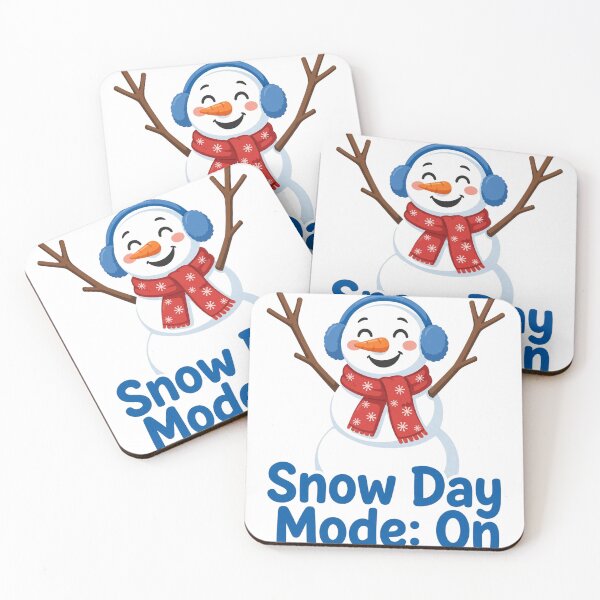 Item preview, Snow Day Mode Shirt — Funny Snowman Winter Tee designed and sold by unthinkabletees.