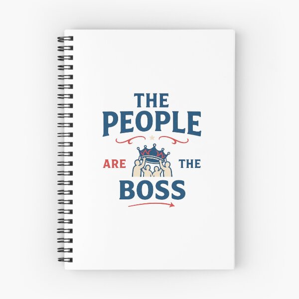 Item preview, The People Are The Boss – No Kings American Democracy Design designed and sold by Tee-Show.