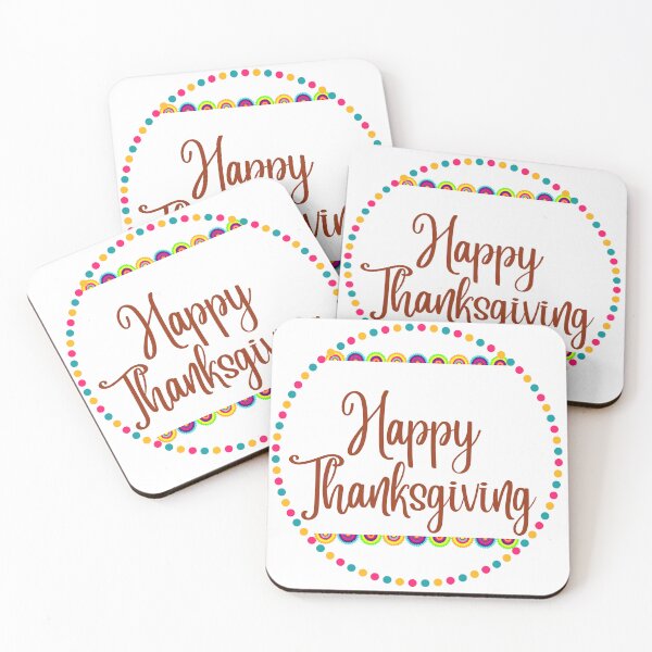 Item preview, Cute Colorful Polka Dot Happy Thanksgiving Autumn Design designed and sold by VibranPalette.