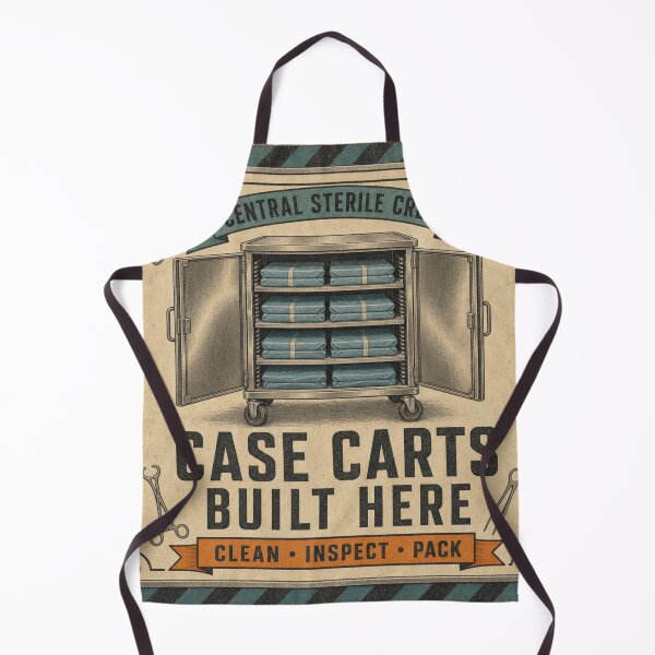 Item preview, Case Carts Built Here Hospital Crew designed and sold by BoosterShop.