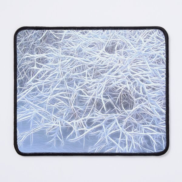 Item preview, Abstract White and Blue Grass Texture – Delicate Intertwined Lines designed and sold by celinebisson.