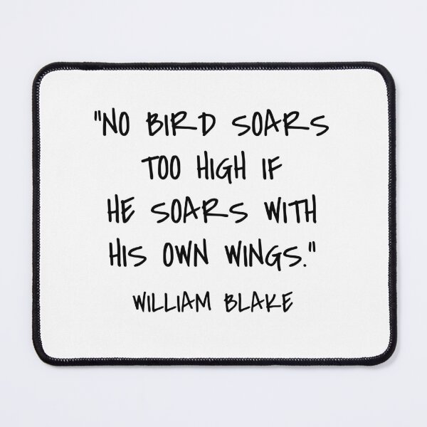 Item preview, No Bird Soars Too High - William Blake Quote designed and sold by 4ever-Undaunted.
