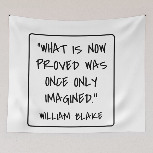 Item preview, Once Only Imagined - William Blake Quote designed and sold by 4ever-Undaunted.