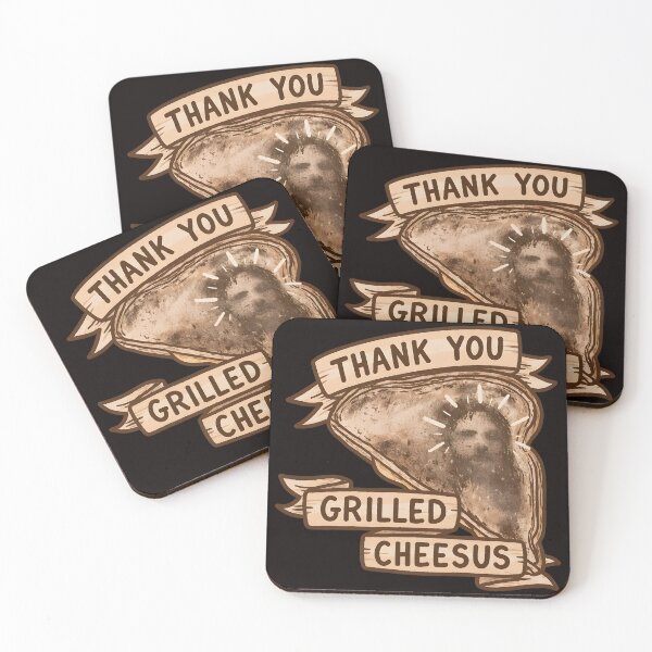 Item preview, Thank You Grilled Cheesus Sandwich Funny Food Pun Art designed and sold by NoxArtis.