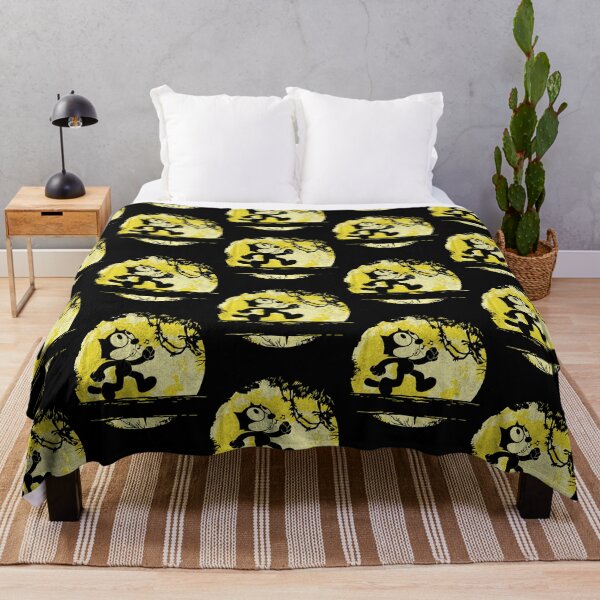 Item preview, Felix The Cat Whistling Vintage Yellow Moon Circle designed and sold by MoonLipipi.