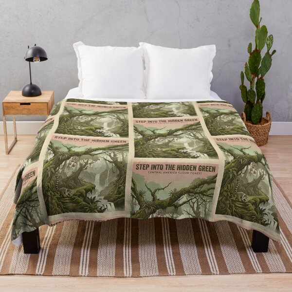 Item preview, White-Nosed Coati Cloud Forest – Hidden Green designed and sold by PictoVibe.