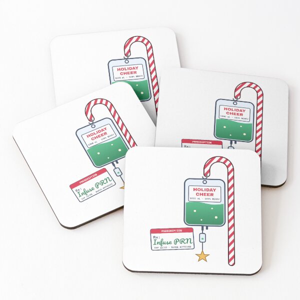 Item preview, Holiday Cheer IV Bag Infuse PRN Christmas Nurse designed and sold by Inside Joke Studio.