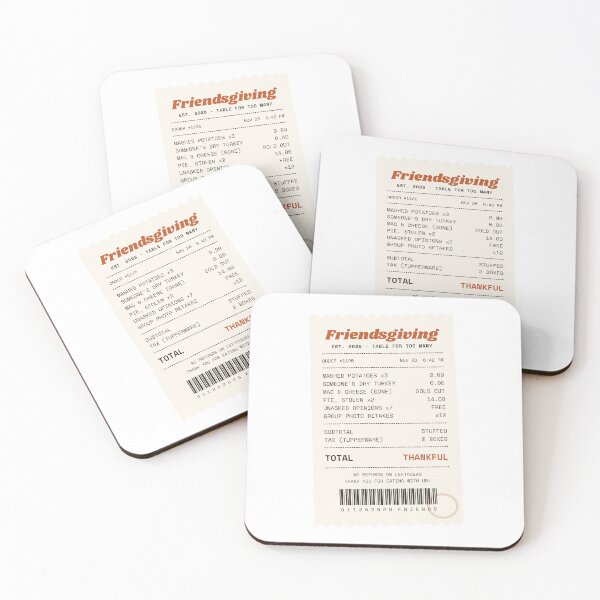 Item preview, Friendsgiving 2026 Receipt Funny Thanksgiving designed and sold by Inside Joke Studio.