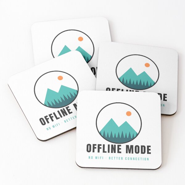 Item preview, Offline Mode Hiking Camping Badge designed and sold by WhizTrends.