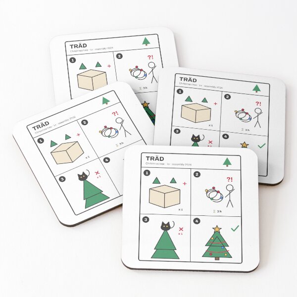 Item preview, Christmas Tree Assembly Instructions Funny Manual designed and sold by Inside Joke Studio.