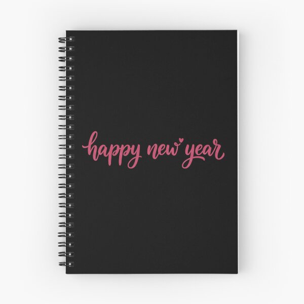 Item preview, Cute Happy New Year Hand Lettering Pink Typography designed and sold by bvdesignart.