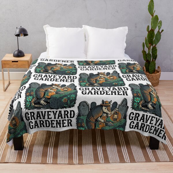 Item preview, Armadillo Graveyard Gardener – Flowers After Dark designed and sold by PictoVibe.