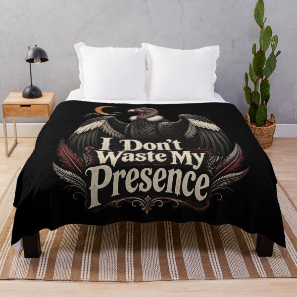 Item preview, Andean Condor Shirt - I Don't Waste My Presence - Gothic Halloween Raptor Tee - Vintage Engraving Bird Apparel designed and sold by Max Store.