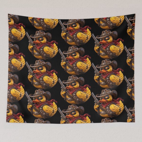 Item preview, Cowboy Duck – Wild West Gunslinger with Hat & Sunglasses designed and sold by ArtistWill.