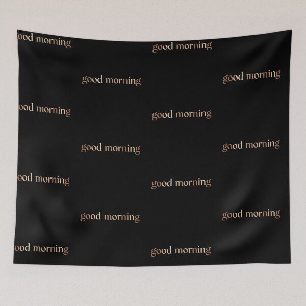 Item preview, Good Morning Minimalist Warm Earth Tone Typography designed and sold by bvdesignart.