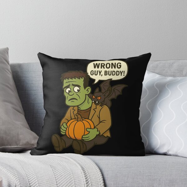 Item preview, Frankenstein Wrong Guy Buddy Funny Halloween Cartoon designed and sold by Lauren Smith.