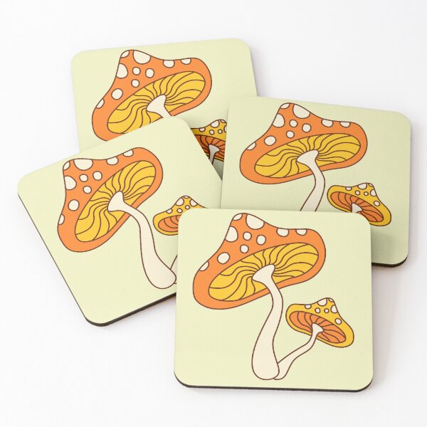 Item preview, Retro 70s Groovy Mushroom Aesthetic Art designed and sold by MH Digital Studio .