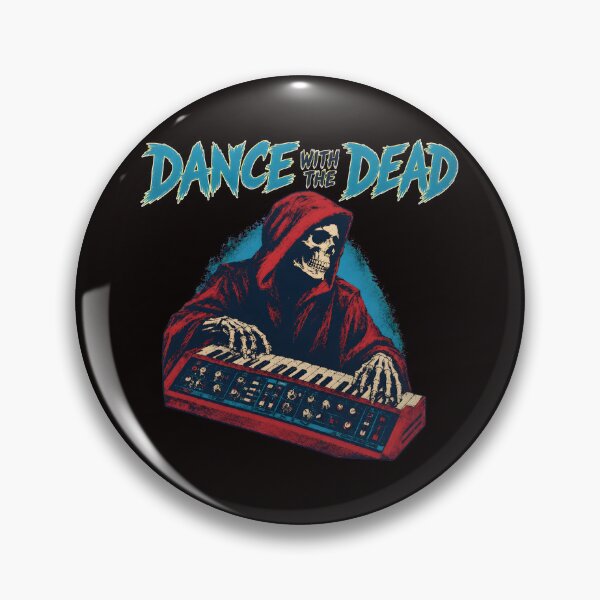 Artikelvorschau, Dance With The Dead Skeleton Synth Retro Art entworfen und verkauft von TudyEvansio.