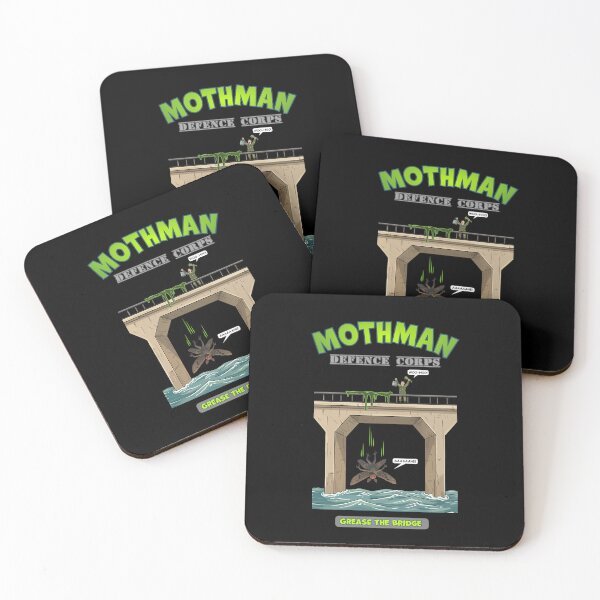 Item preview, Mothman vs. Greased Bridge designed and sold by ThatOddHumorGuy.