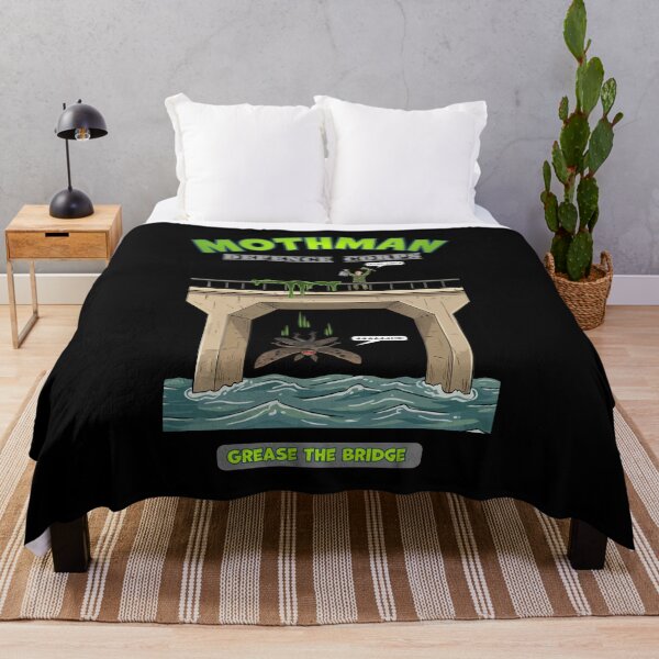 Item preview, Mothman vs. Greased Bridge designed and sold by ThatOddHumorGuy.