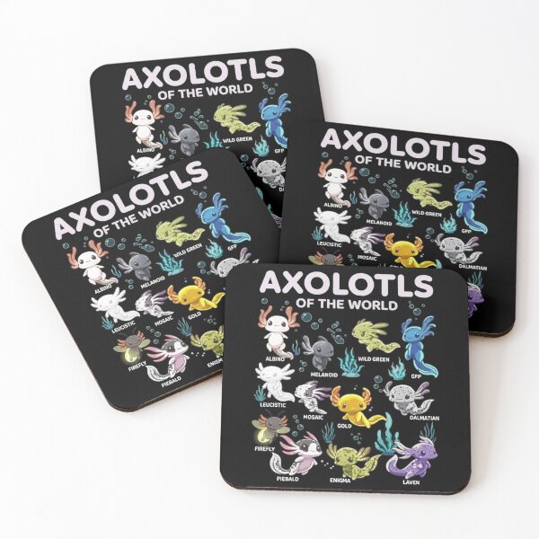 Item preview, Axolotls of the World Cute Color Morph Collection designed and sold by MiALopezArt.