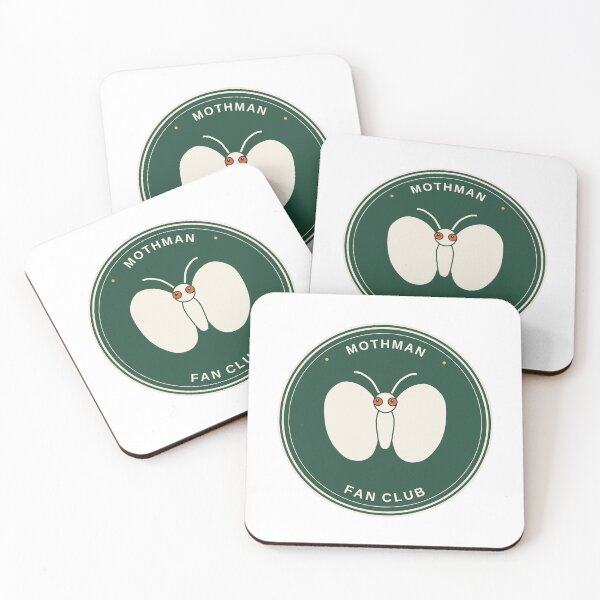 Item preview, Mothman Fan Club - Retro Cryptid Badge designed and sold by LearnFunStore.