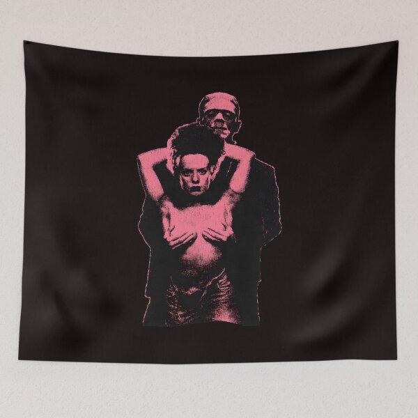 Item preview, Frankenstein Monster Bride Iconic Horror Art designed and sold by Ahkamnash.