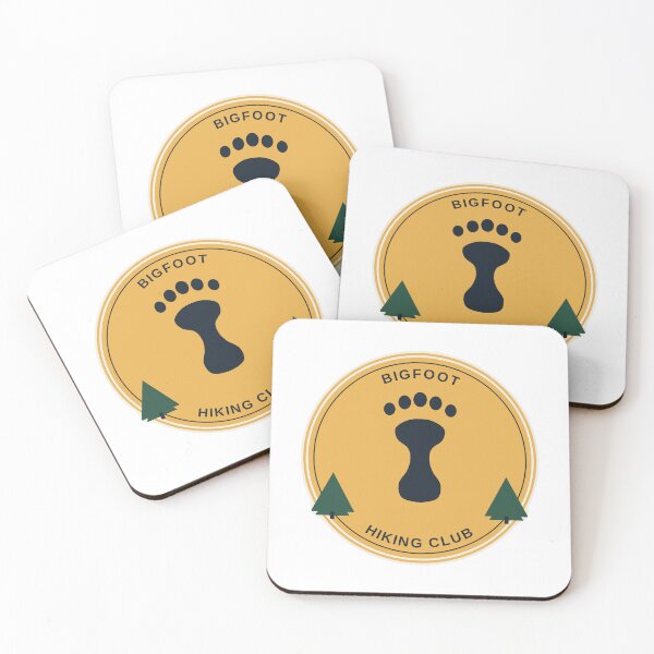 Item preview, Bigfoot Hiking Club - Retro Sasquatch Badge designed and sold by LearnFunStore.