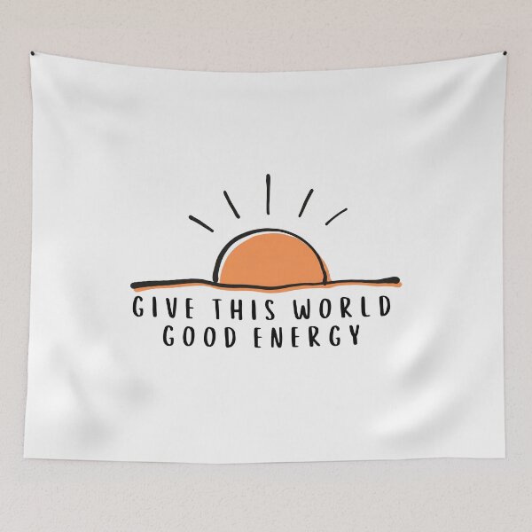 Item preview, Give This World Good Energy Sunset Retro designed and sold by Dondonmart.
