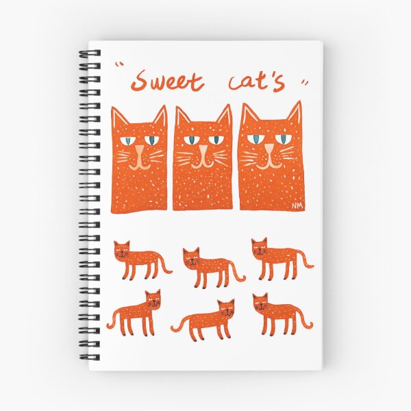 Item preview, Sweet Cats – Vintage Orange Cat Illustration & Typography designed and sold by GOOFY - HAPPY VIBES.