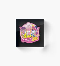 Jem und die Hologramme 80er Cartoon Acrylblock