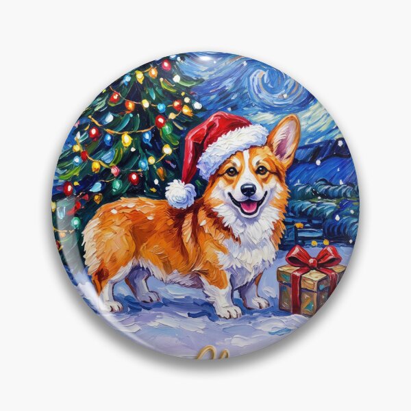 Item preview, Starry Night Corgi Christmas designed and sold by Tiffany Roy.