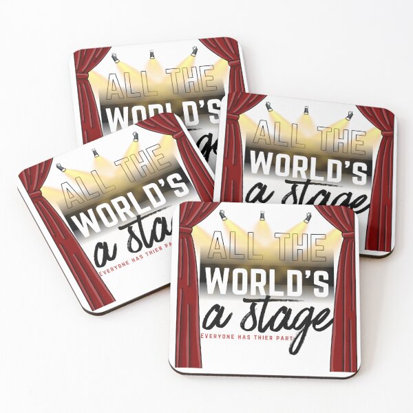 Item preview, All the World's a Stage – Inspirational Life Quote designed and sold by Wild Sacred Soul.