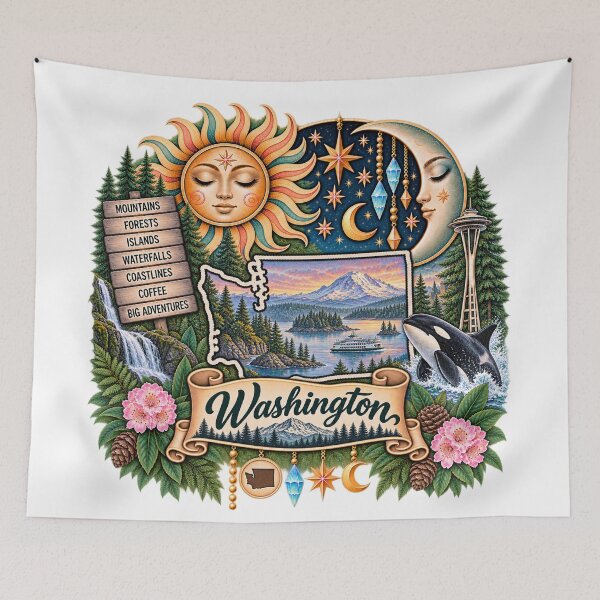 Item preview, Washington Celestial Wonders designed and sold by Whimspired By Paxx.