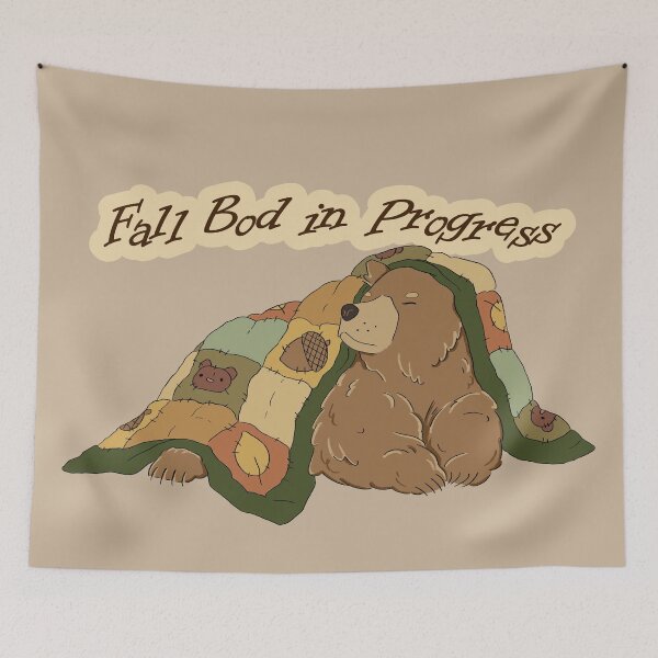 Item preview, Fall Bod in Progress (with text) designed and sold by pat-tea.