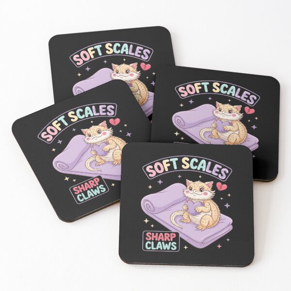 Item preview, Soft Scales Sharp Claws Cute Pink Bearded Dragon Resting Design designed and sold by Ostericaimusa.