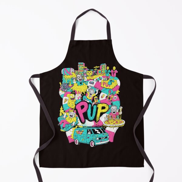 Item preview, PUP Cartoon Collage Van Pizza Characters Art designed and sold by Mawntsni.