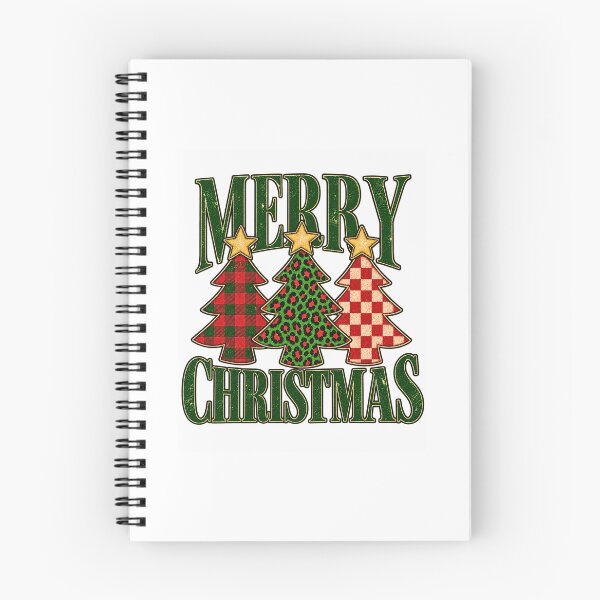 Item preview, Merry Christmas Leopard & Plaid Trees – Festive Christmas Quote Design  designed and sold by Byhergawaa.