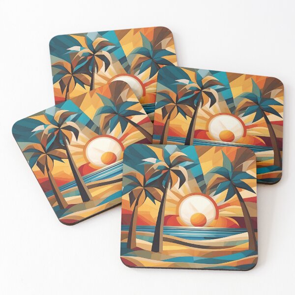 Item preview, Paradise in Pieces – A Geometric Tropical Dream designed and sold by tambanow.