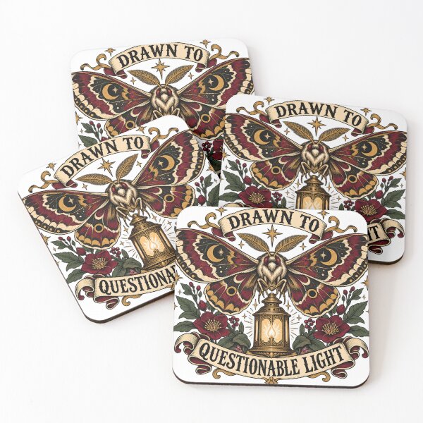 Item preview, Funny Moth Appreciation Society Vintage Night Illustration designed and sold by emolinasv2023.