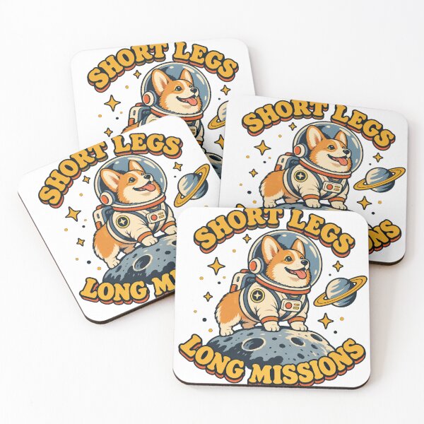 Item preview, Cute Space Corgi Cosmic Patrol Retro Illustration designed and sold by emolinasv2023.