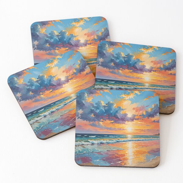 Item preview, Heaven Meets the Sea – A Symphony of Sunset Colors designed and sold by tambanow.