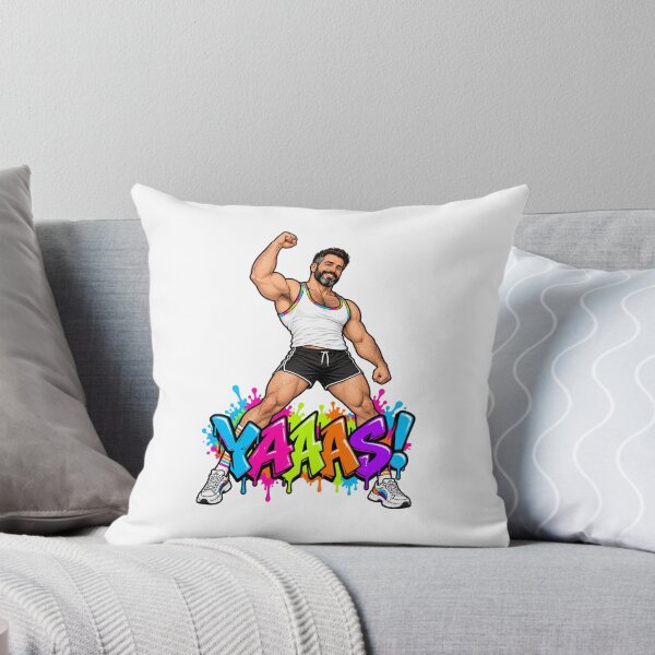 Item preview, Yaaas Gay Graffiti Man Illustration designed and sold by Daddy Issues Art Co.