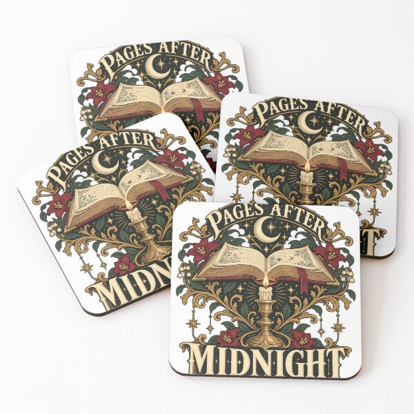 Item preview, Midnight Reader Society Vintage Book Club Illustration designed and sold by emolinasv2023.