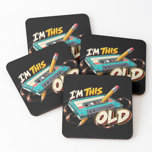 Item preview, I'm This Old Retro Cassette Tape designed and sold by FreakLab Studio.