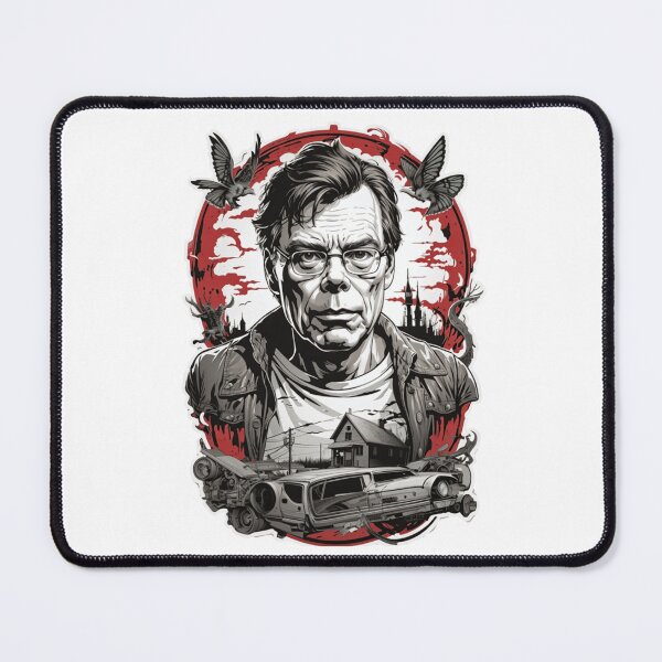 Item preview, Stephen King Horror Author Hand Drawn Portrait designed and sold by Alicia Jackson.