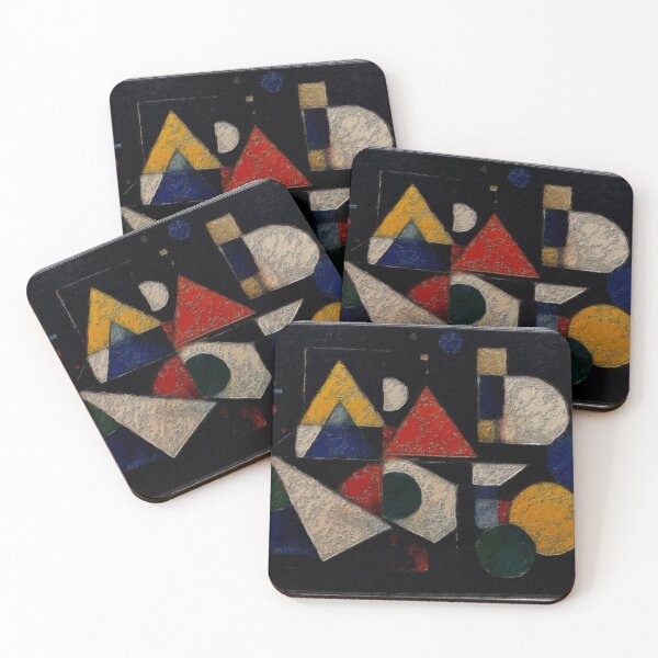 Item preview, Geometric Shapes on Dark Background designed and sold by Anas Arts.